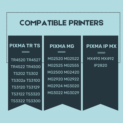 245XL Ink Cartridge Replacement for Canon 245XL Black Ink PG-245 Compatible with Canon Pixma MX490 MX492 MG2522 MG3022 MG2520 TS3100 TS3122 TS3300 TS3322 TR4522 Printer (2 Black Pack)