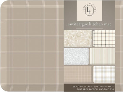 Anti Fatigue Mat by Laurel Lane Co. – Designer Anti Fatigue Mats for Kitchen Floor, Kitchen Mats for Floor, Desk Mat – Cushioned 0.75" Thick – Stain Resistant – Non-Skid Bottom – 20" x 39"