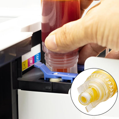 TOPZEA 24 PCS 70 ML Bottle Empty, 502 Ink Refill Bottles Universal Empty Ink Bottles with Leakproof Cap for Printers Tank, Easy to Refill