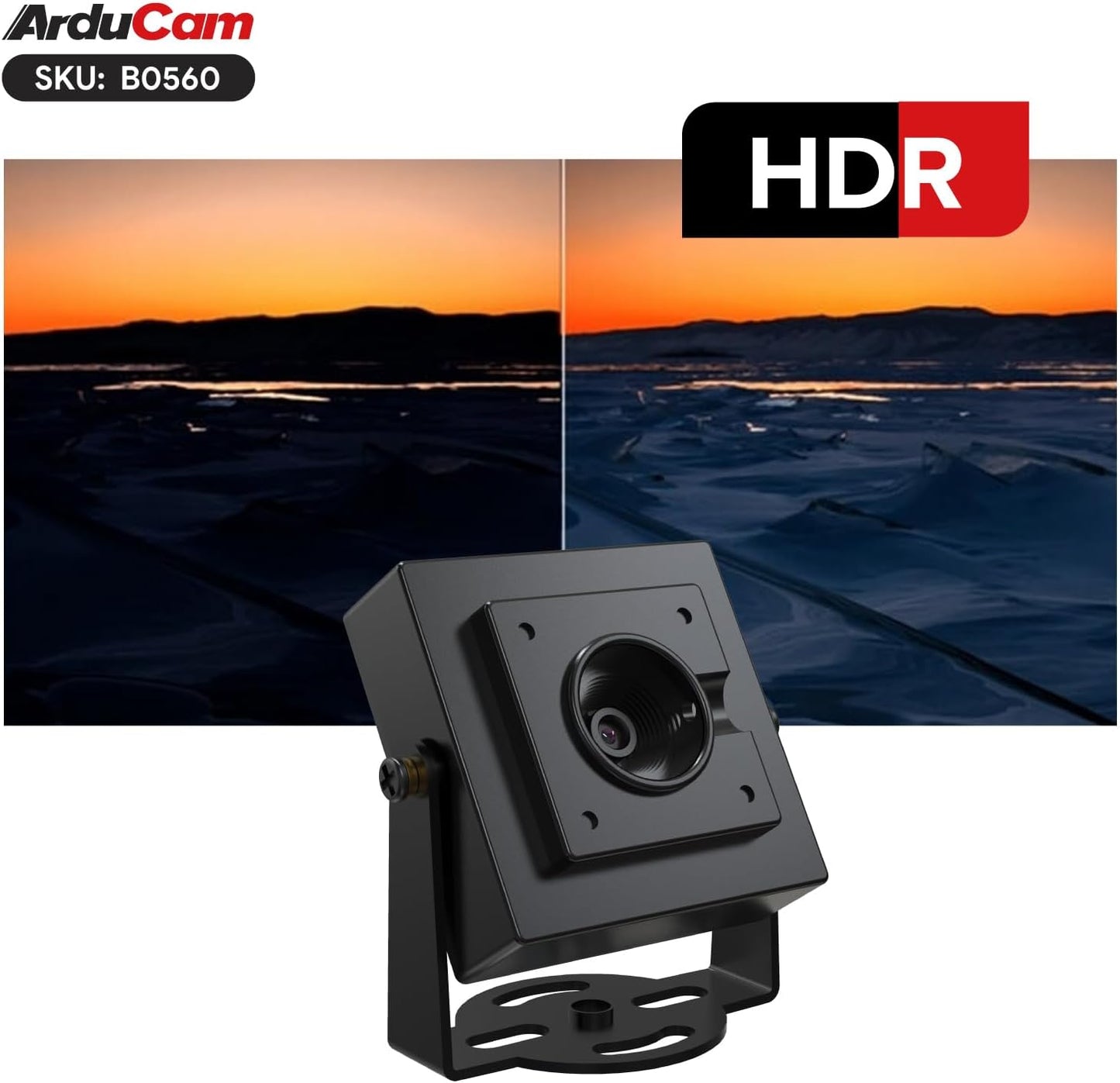 Arducam 4K USB Camera Module, AutoFocus HDR Lightburn Camera for Windows, Linux