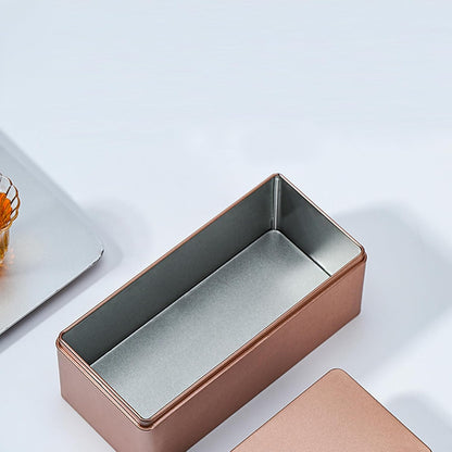 Metal Cash Box Money Holder Money Box for Cash Single Row Currency Tray Money Storage Box with Lid Cash Organizer Money Saving Organizer Money Gift Box Organizer Gold, 7.28 x 3.35 x 2.76 Inch