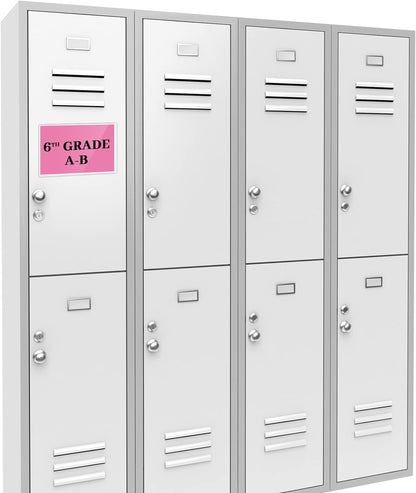 Ctosree 50 Pcs Magnetic Sign Holder Pallet Rack 5.5 x 3.5 Inches Magnetic Label Holder Clear Double Sided Window Display Frame Easy Front Opening for Window Door Office Schedule Store Home