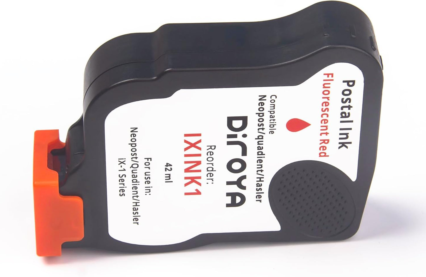 IXINK1 Ink Cartridge High Yield Replacement for Neopost Quadient Hasler iX-1 Series Franking Machine A0146668 Fluorescent Red Postage Meter Ink