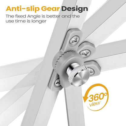 Lumsapx Desktop Whiteboard with Stand, 16" x 12" Double-Sided Dry Erase Board with Stand, Portable Stand White Board for Office, Home, School