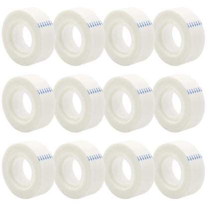 OWLKELA 12 Rolls Matte Adhesive Tape, Matte Finish Invisible Tape, Foggy Translucent Tape Great for Correction and Labeling, Compatible with Standard Tape Dispenser, 0.7 in x 1000 Inches