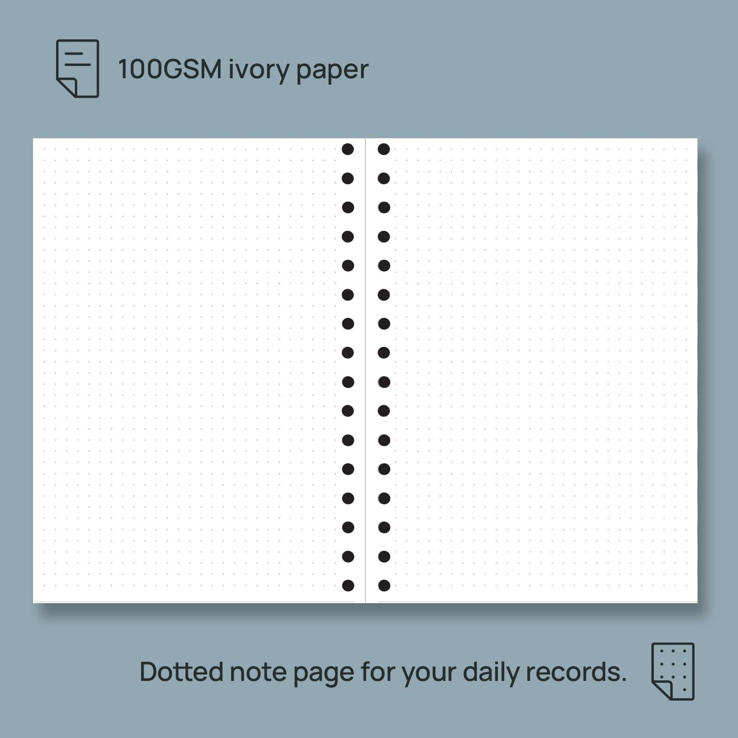 POPRUN Monthly Planner 2026-2027 Spiral Hardcover (6.25'' x 8.5''), 18 Months Calendar (Jan.2026-Jun.2027) - 2 Pages per Month with Dotted Note Pages, Sunday Start, Laminated Tab - Light Yellow