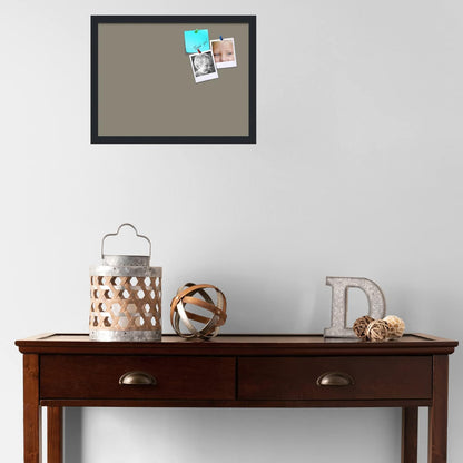 PinPix 20x15 Inch Cork Bulletin Board. This Decorative Framed Pin Board Comes with Pewter Design and a Satin Black Frame. Ideal for Home Office Decor or Message Board (PinPix-1812)