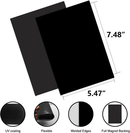 5X7 Magnetic Picture Frame for Fridge-20 Pack,Black Magnets Photo Sleeves