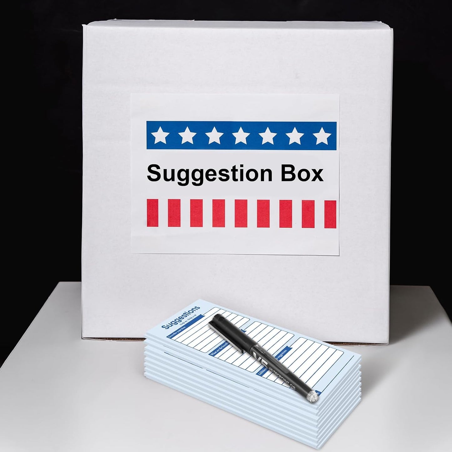 Pajean 400 Sheets Suggestion Cards Comment Complaint Cards for Suggestion Box with Lock Feedback Box Continuous Improvement for Customer Complaints(Blue)