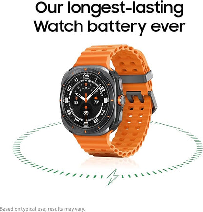 Samsung Galaxy Watch Ultra (2025) 47mm LTE Smartwatch, Titanium Casing, Advanced Sleep Coaching, Running Coach, Energy Score, Heart Rate Tracking, GPS, Titanium Blue [US Version, 2 Yr Warranty]