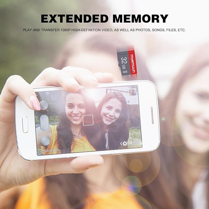 Two Memory Cards TF Card 32GB with Adapter, C10 U3 UHS-1 A1, for Camera/Smartphone/Drone/Dash Cam/Action Cam (2 x 32GB)