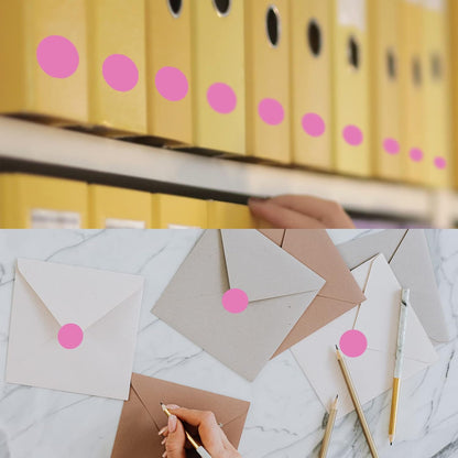 Color Code Circle Stickers 2000Pcs Dot Stickers, 1 Inch Round Write Coding Labels Can Writing for Family, Office, Student Classroom.