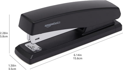 Amazon Basics Stapler Value Pack Including Staples and Staple Remover, 3-Pack, Black