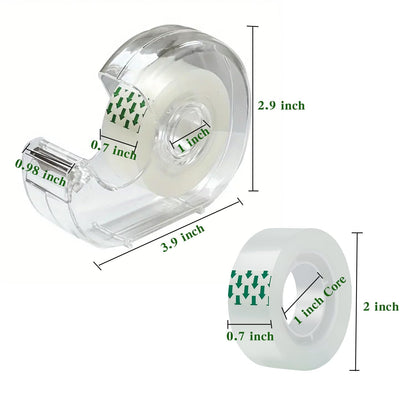 Transparent Tape 16 Rolls Clear Tape Tape Bulk for Office Supplies and School Supplies, Glossy Finish,3/4 in x 720 in 16 Dispensered Rolls