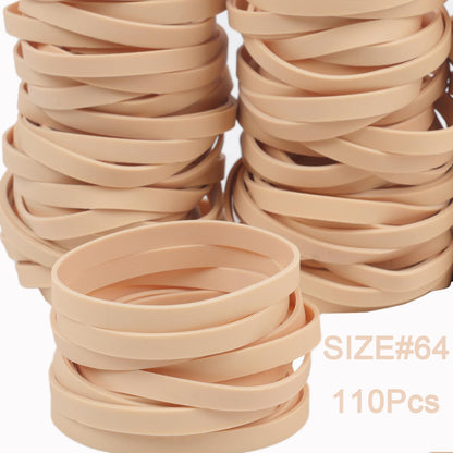 AMUU Rubber Bands Size #64 About 0.5 lb 110pcs Tactical Rubber Bands for Office Supplies School Home Elastic Bands