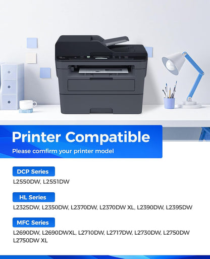 DR730 Drum Unit (Not Toner) 2-Pack Replacement for Brother DR-730 Imaging Drum Compatible MFC-L2710DW MFC-L2750DW DCP-L2550DW HL-L2350DW HL-L2395DW HL-L2370DW HL-L2390DW MFC-L2690DW HL-L2325DW Printer