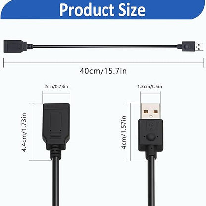 Type E to USB A Extension Cable Type-E Female to USB2.0 Motherboard Adapter USB 3.1 Type Extension Cable for Motherboard,External Hard Drive 40cm/15.7inch