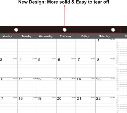 TOWWI 2025-2026 Desk Calendar, 17"x12" Desktop Monthly Calenda for Home, Office, Family with To-do List, Ruled Blocks, Corner Protectors