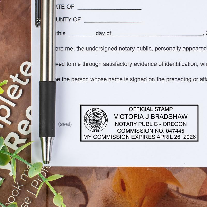 Ohio Rectangular Notary Stamp | Official State Notary Stamp | Official Seals | Meets State Specifications (Ohio, Rectangular Stamp)