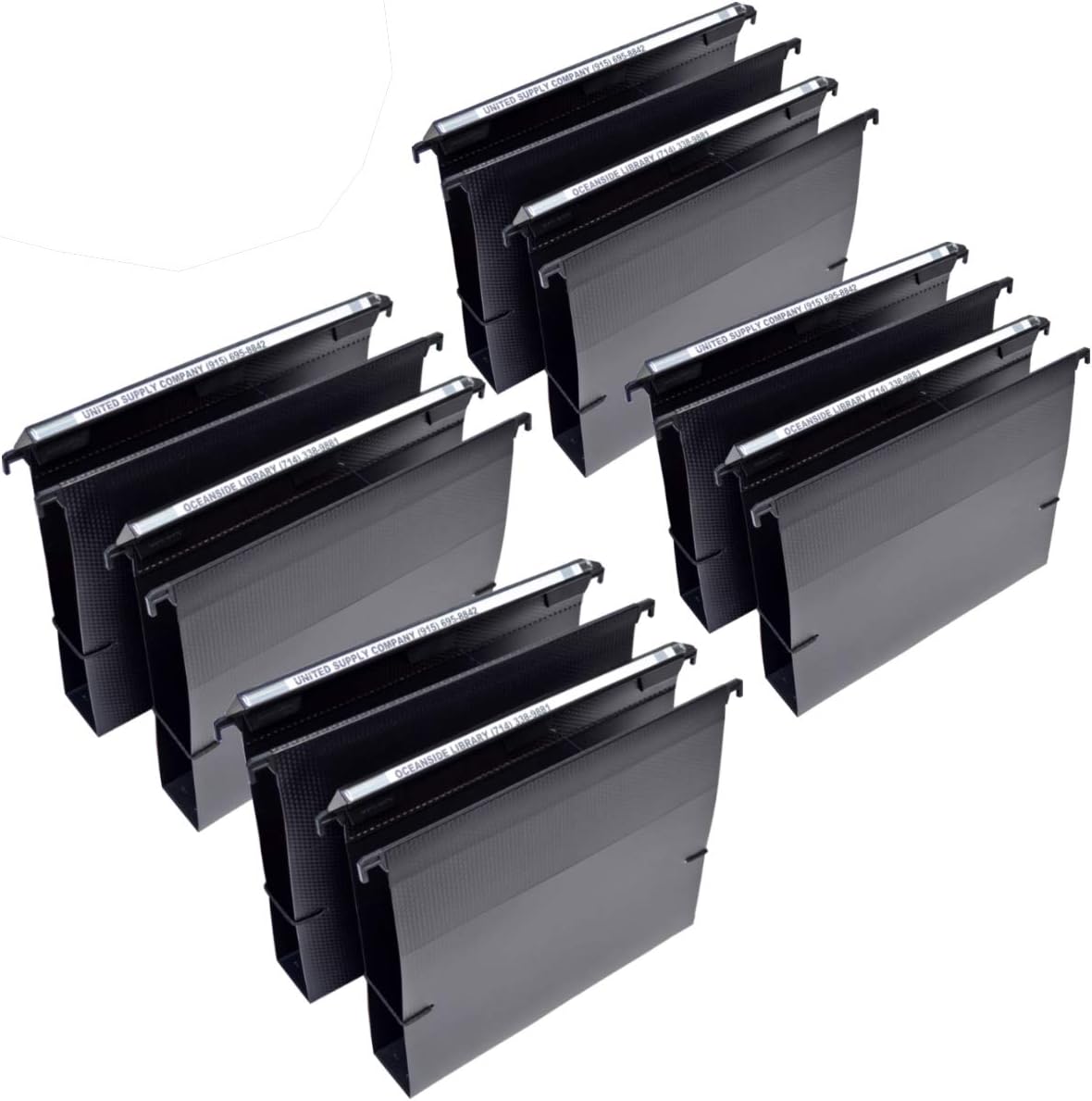Ultimate Office MagniFile Extra-Capacity Hanging File Folders, 2" Box-Bottom, Letter Size, Feature Wrap-Around Bungee Security Cord (Set of 8)