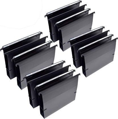 Ultimate Office MagniFile Extra-Capacity Hanging File Folders, 2" Box-Bottom, Letter Size, Feature Wrap-Around Bungee Security Cord (Set of 8)