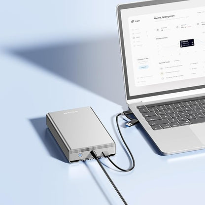 Avolusion PRO-G2 18TB USB 3.2 Gen 2 (10Gbps) External Hard Drive for Windows/MacOS (Silver)