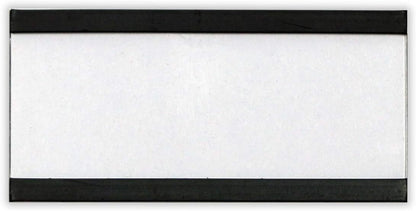 SmartSign Magnetic 'C' Channel Card Holders for Metal Racks and Shelves | 1" x 2" Pack of 25