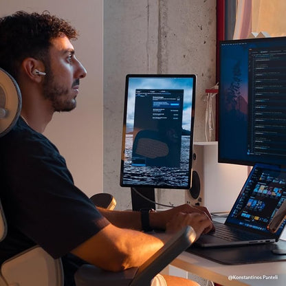 SOTSU FlipAction Pro 16" Gen2 Premium Portable Monitor | Super Compact | Pivot Rotate | 2560x1600 DCI P3 | 120Hz | 400 Nits | Full Metal CNC | Perfect Match for Mac and Windows (Universe Black)