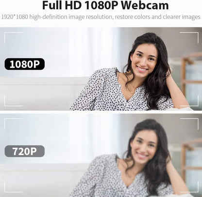 easyday 1080P HD Webcam with Microphone, Streaming Computer Web Camera for Laptop/Desktop/Mac/TV, USB PC Camera for Video Calling, Conferencing, Gaming