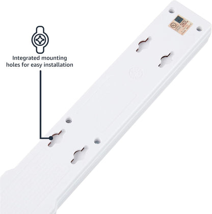 Amazon Basics Surge Protector Power Strip, 6-Outlet, 790 Joules, LED Indicator, 6ft Extension Cord, White