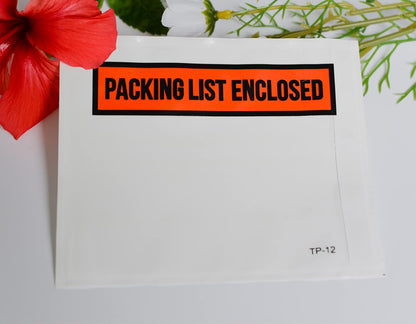 1000 PCS 4.5"x 5.5" Clear Self-Adhesive Packing List Envelopes - Shipping/Mailing Pouch Enclosed Bags for Packing Slips Invoice