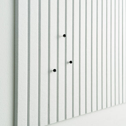 Large Cork Boards for Walls Black Felt Board Alternative - Slat Wall Paneling, Felt Bulletin Board Tiles for Office Decor, Push pin Board Office Wall Organizer -12-Pack (Milky White)