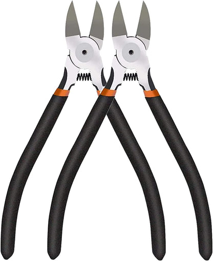 BOENFU Wire Snips Floral Wire Cutter Jewelry Wire Snippers 6 Inches 2 Pack Flush Cut Pliers Side Cutters Metal Cutting Tool for Crafting, Floral, Artificial Flowers, Chicken Wire, Electrical