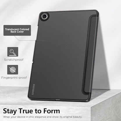 MoKo Case for Galaxy Tab A9+/A9 Plus 11 inch 2023, Slim Stand Protective Smart Cover with Hard PC Translucent Back Shell for Tab A9 Plus Tablet (SM-X210/X216/X218), Auto Wake/Sleep, Space Gray