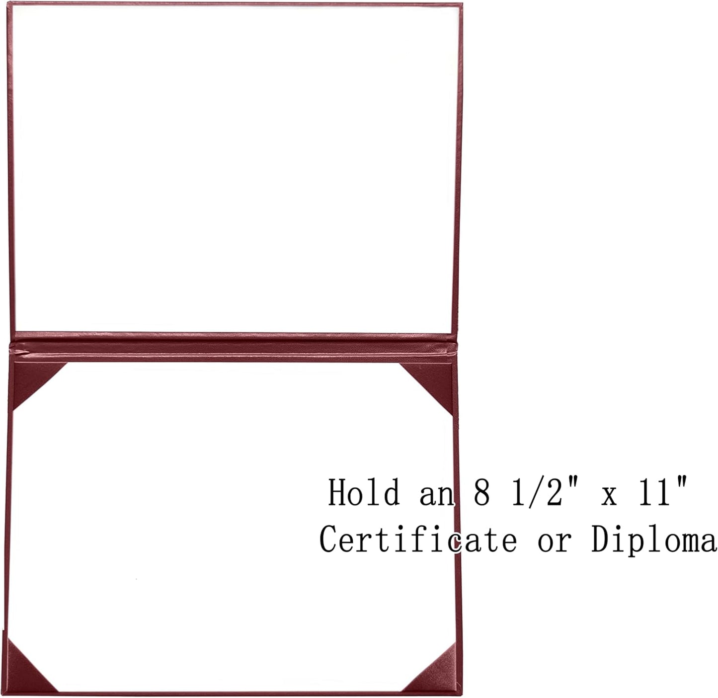 Smooth Diploma Certificate Cover 8 1/2" x 11" Maroon