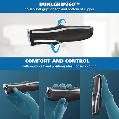 Wahl Clipper Self-Haircut Pro Lithium Ion Cordless Hair Clippers, Easy to Use Self Haircutting Kit Designed for DIY Haircuts – Model 3026122