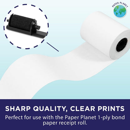 Black Printing Calculator Ribbons Compatible with IR40 by Paper Planet | Replacement Adding Machine Ink Ribbon Compatible with Canon, Casio, Sharp, Adler, and Victor IR40 Adding Machines | 5 Pack