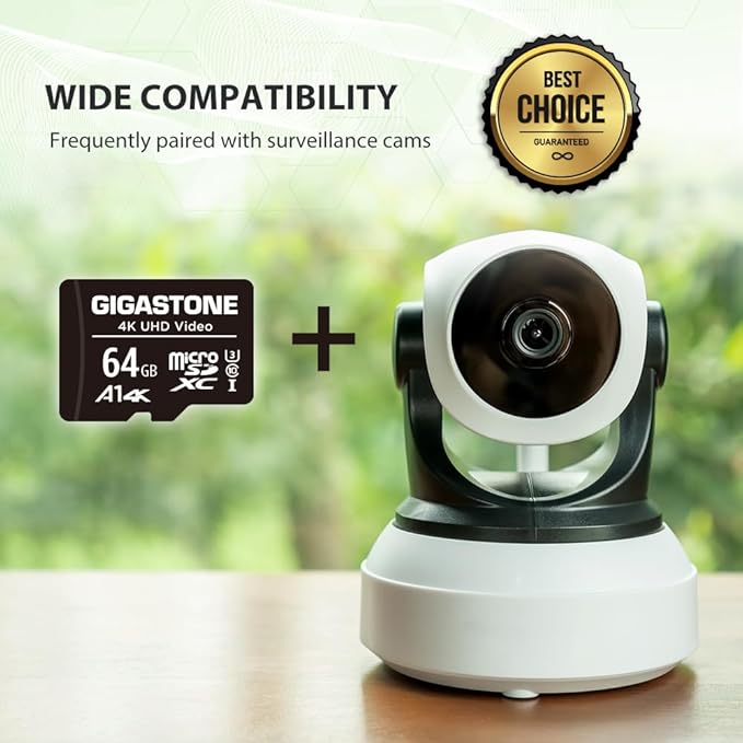 GIGASTONE 64GB Micro SD Card 20-Pack, A1 V30 4K Video Recording, Surveillance Security Cam Action Camera Drone Professional, 90MB/s Micro SDXC UHS-I A1 Class 10, with Adapters