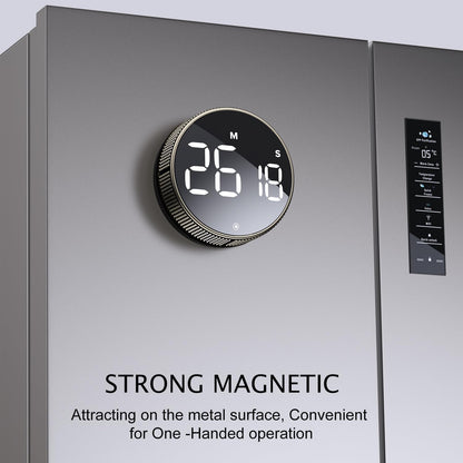 BlueSnail Kitchen Timer with LED Digital Display Smart Efficana for Home Classroom Gym Office, Volume and Brightness Adjustable Productivity Timer (Guncolor)