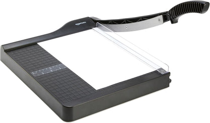 Amazon Basics Paper Trimmer Cutter for Office and Crafts, Heavy-Duty, Portable Paper Slicer, 12-Inch, 10-Sheet Cardstock