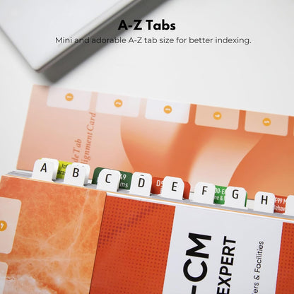 Index Tabs for ICD-10-CM 2025 Expert Codebook - Easy Navigation for Medical Coding Books (for AAPC Version)