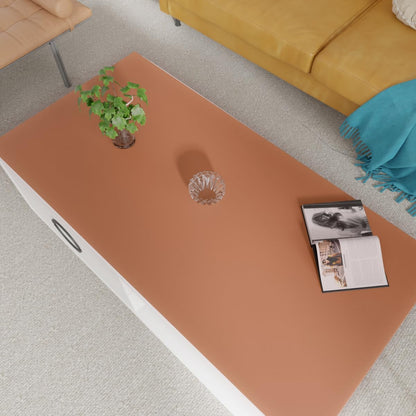 Leather Table Cover,1.8mm Thick,24x36 Inch Desk Cover,Large Desk Mat,Table Protector,Table Cover Protector,Craft Mats to Protect Table(Brown+Gray,24x36)