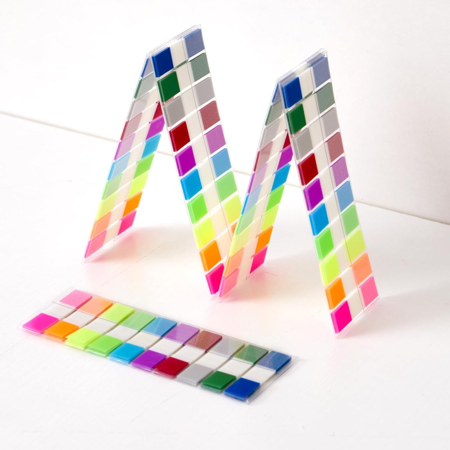Sticky Tabs Notes Page Marker - 1000Pcs Transparent Pop Up Writable Colored Book Index Tab Repositionable File Flags Label Self Adhesive Divider Sticker for Notebook Office School Teacher Planner Memo