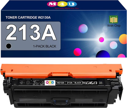 213A Black Toner Cartridge W2130A(with Chip) Compatible with 213A Toner Cartridges for Enterprise 5700dn 6700dn 6701dn, MFP 5800 6800, Flow MFP 5800 6800(1Pack, Black)