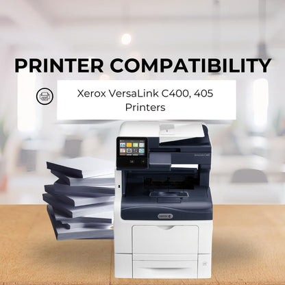 Toner Pros Replacement Toner Cartridge for Xerox 106R03524, 106R03525, 106R03526, 106R03527 – Extra High Yield 4-Color Pack for VersaLink C400, C405 Printers – Black: 10,500 & Color: 8,000 Pages Each