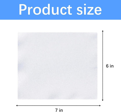 80 Pack Microfiber Cleaning Cloth for Glasses (6"x7"), Lens Cleaner Cloth Microfiber Eye Glasses Clean Cloths for Eyeglasses, Camera Lens, Sunglasses, TV Screens, Cell Phones and Laptops