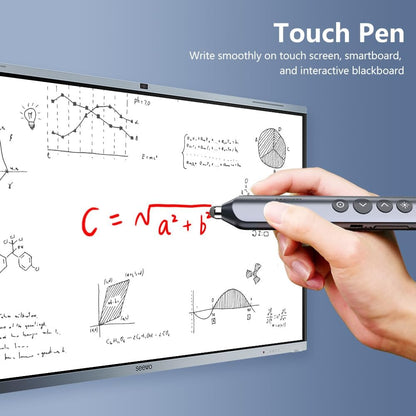 Norwii N10 Bluetooth Presentation Remote with Stylus Pen for Touch Screen, Advanced Digital Highlighting Presenter Clicker, 50M Range Metal Shell