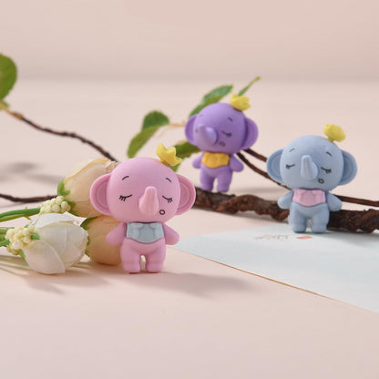 18 Pack Elephant Model Eraser for Kids, 3D Animal Take Apart Erasers for Boys and Girls, Fun School Supplies Prize Gifts Party Favors