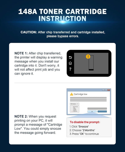 HALLOLUX 148A Toner Cartridge for HP 148A Toner Cartridge W1480A Toner Compatible for HP Laserjet Pro 4001dwe 4001dn 4001dne 4001n 4001ne MFP 4101fdw 4101fdwe 4101fdn 4101fdne (1 Black No Chip)