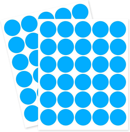 1 Inch Removable Color Code Dot Sticker Round Labels,Garage Sale Stickers Price Tags Label Blank Yard Sale Circle Dot Stickers Removable Writable Not Blurry (1050 Pack,Blue)